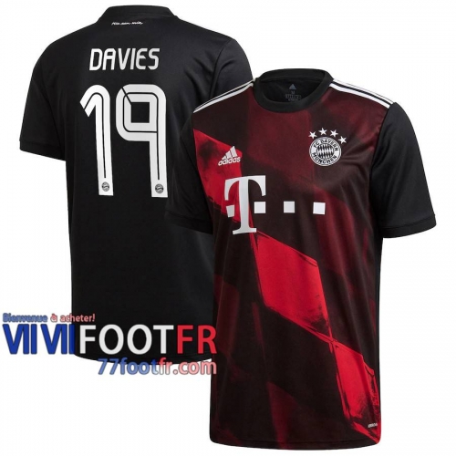 77footfr Bayern Munich Maillot de foot Alphonso Davies #19 Third 20-21