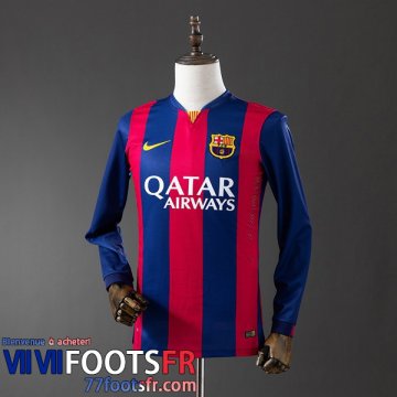 Retro Maillot De Foot Barcelone Domicile Homme Manche Longue 2014 15 FG863