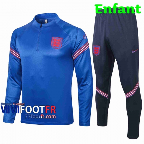 Survetement Foot Angleterre Enfant 2020 2021 Bleu clair