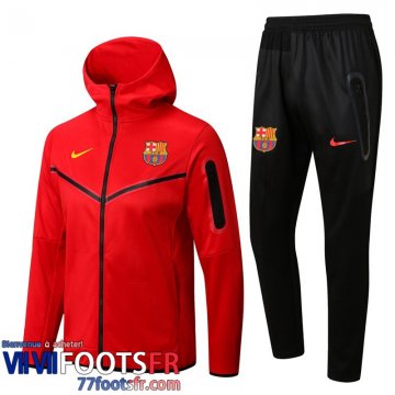 Veste Foot - Sweat A Capuche Barcelone rouge Homme 2022 2023 JK342