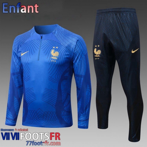 KIT: Survetement de Foot France bleu Enfant 2022 2023 TK434