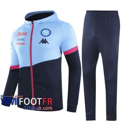 77footfr Veste Foot SSC Napoli bleu clair,bleu foncE - 2020 2021 J162