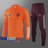 77footfr Survetement Foot Real Madrid Orange - 2020 2021 T60