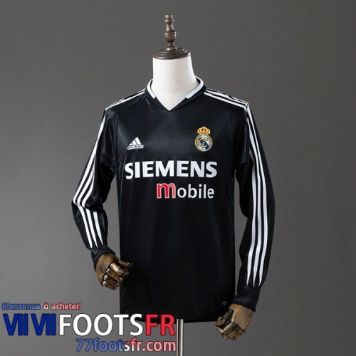 Retro Maillot De Foot Real Madrid Third Homme Manche Longue 04 05 FG953