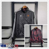 Coupe Vent Vetements reversibles Manchester United gris foncé Homme 2023 2024 WK441