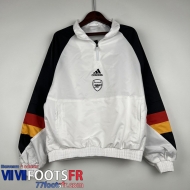 Coupe Vent Arsenal Blanc Homme 2023 2024 WK457