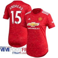 Maillot de foot Manchester United Andreas Pereira #15 Domicile Femme 2020 2021