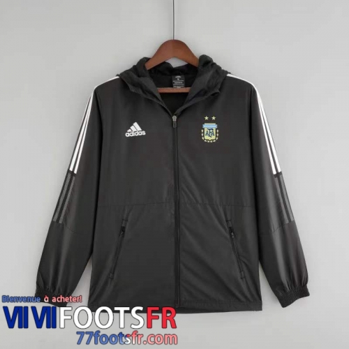Coupe Vent - Sweat a Capuche Argentine noir Homme 22 23 WK94