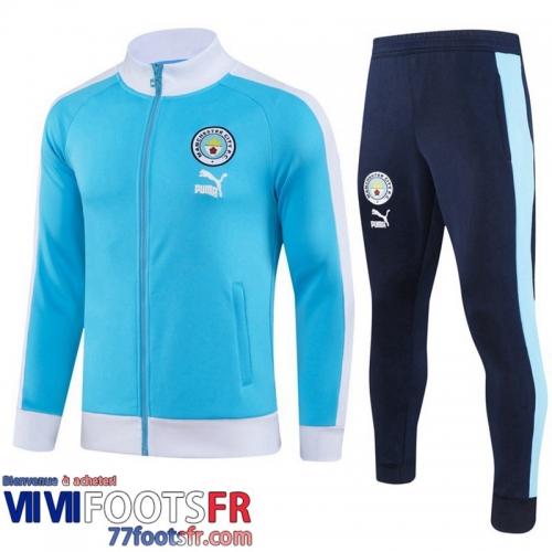 Veste Foot Manchester City bleu Homme 2023 2024 JK808