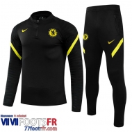 Kits: Survetement de Foot Chelsea le noir Enfant 2021 2022 TK103