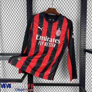Maillot De Foot AC Milan Domicile Homme Manche Longue 25 26