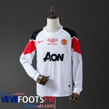 Retro Maillot De Foot Manchester United Exterieur Homme Manche Longue 10 11 FG1072