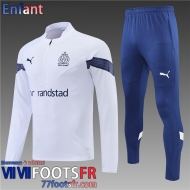 Survetement de Foot Marseille Blanc Enfant 22 23 TK332