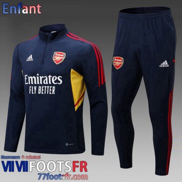 Survetement de Foot Arsenal bleu marine Enfant 2022 2023 TK497