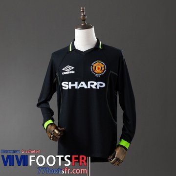 Retro Maillot De Foot Manchester United Exterieur Homme Manche Longue 98 99 FG956