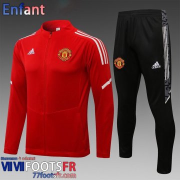 Veste Foot Manchester United rouge Enfant 21 22 TK172