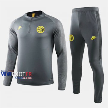 Aaa Qualité: Ensemble Survetement Foot Inter Milan Gris Polyester 2019/2020 Nouveau