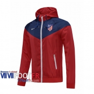 77footfr Coupe Vent Atletico Madrid rouge et bleu 2020 2021 W08