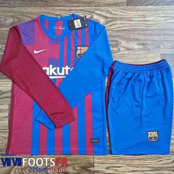 Maillot de foot Barcelone Domicile Homme Manche Longue 2021 2022