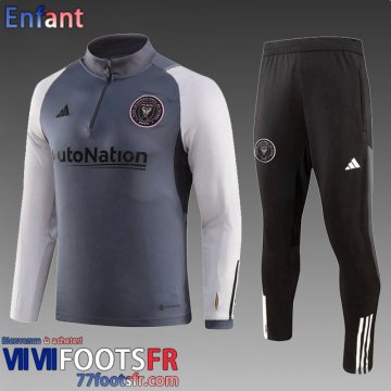 KIT: Survetement de Foot Inter Miami gris Enfant 2023 2024 TK711