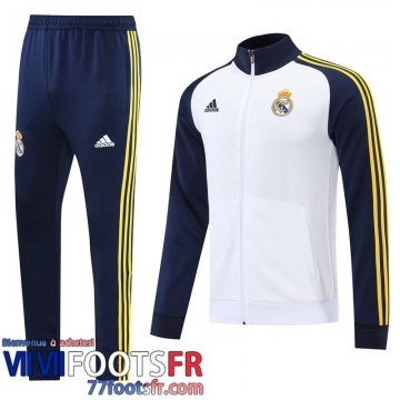 Veste Foot Real Madrid Blanc Homme 22 23 JK453