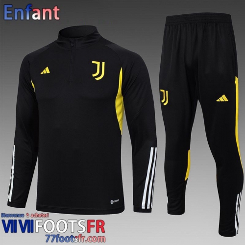 Survetement de Foot Juventus noir Enfant 2023 2024 C31  Survetement de Foot Juventus noir Enfant 2023 2024 C31