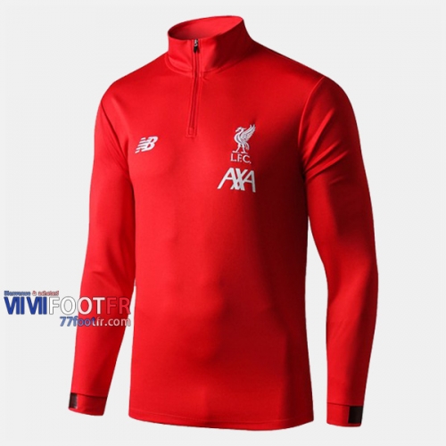 Nouveaux Slim Sweatshirt Foot FC Liverpool Rouge 2019-2020