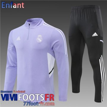 Survetement de Foot Real Madrid Violet Enfant 22 23 TK312