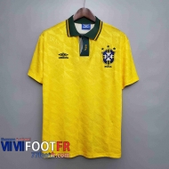 77footfr Retro Maillots foot Bresil 91 93 Domicile