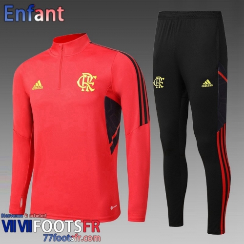 KIT: Survetement de Foot Flamengo rouge Enfant 2022 2023 TK480