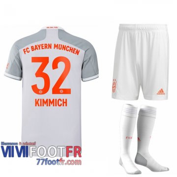 Maillot de foot Bayern Munich Joshua Kimmich #32 Exterieur Enfant 2020 2021