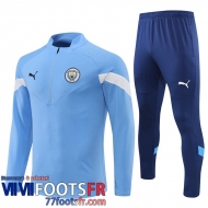 Survetement de Foot Manchester City bleu Homme 22 23 TG327