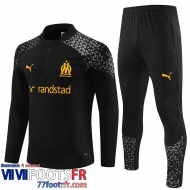 Survetement de Foot Marseille noir Homme 2023 2024 TG902