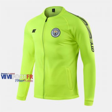 Magasins Veste Foot Manchester City Vert 2019/2020 Nouveau Promo