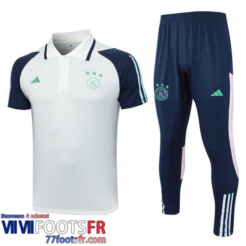 Polo foot AFC Blanc Homme 2023 2024 E06