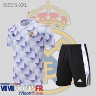 T-Shirt Real Madrid blanc violet Homme 2022 2023 PL601