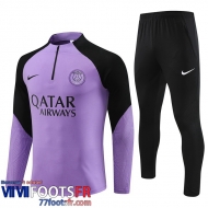 Survetement de Foot PSG Violet Homme 2023 2024 TG833