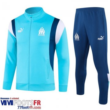 Veste Foot Marseille bleu ciel Homme 2023 2024 B15