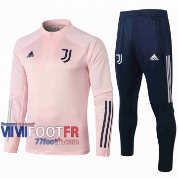 77footfr Juventus Survetement Foot Enfant Rose 20-21 E475