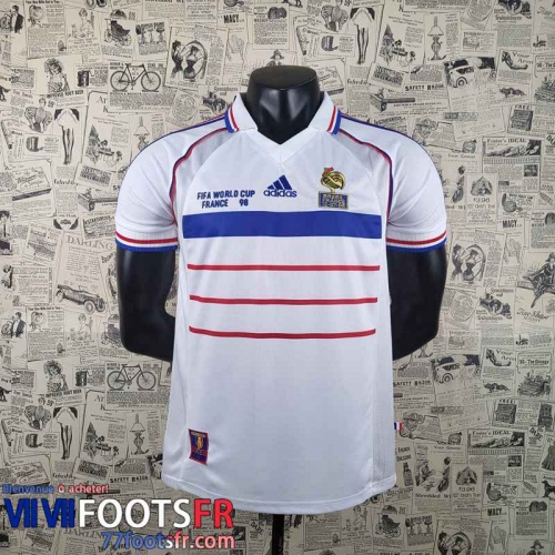 Retro Maillot De Foot World Cup France Exterieur Homme 1998 AG45