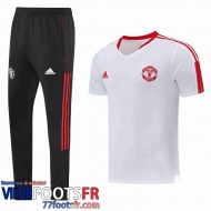 T-Shirt Manchester United Blanc Homme 2022 2023 PL301