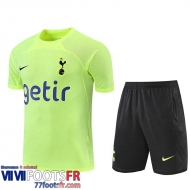 Survetement T Shirt Tottenham Hotspur jaune fluo Homme 2022 2023 TG694