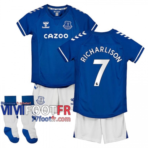 77footfr Everton Maillot de foot Richarlison #7 Domicile Enfant 20-21