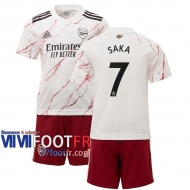 77footfr Arsenal Maillot de foot Saka #7 Exterieur Enfant 20-21