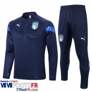 Survetement de Foot Italie bleu Homme 2022 2023 TG521
