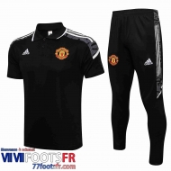 Polo foot Manchester United le noir Homme 21 22 PL203