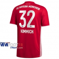Maillot de foot Bayern Munich Joshua Kimmich #32 Domicile Enfant 2020 2021