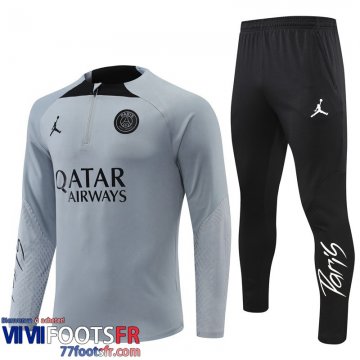 Survetement de Foot PSG Paris gris clair Homme 2022 2023 TG427