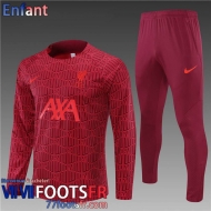 Survetement de Foot Liverpool rouge Enfant 22 23 TK315