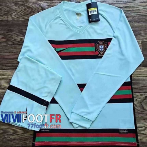 77footfr Maillots foot Portugal Exterieur Manche Longue 2020 2021